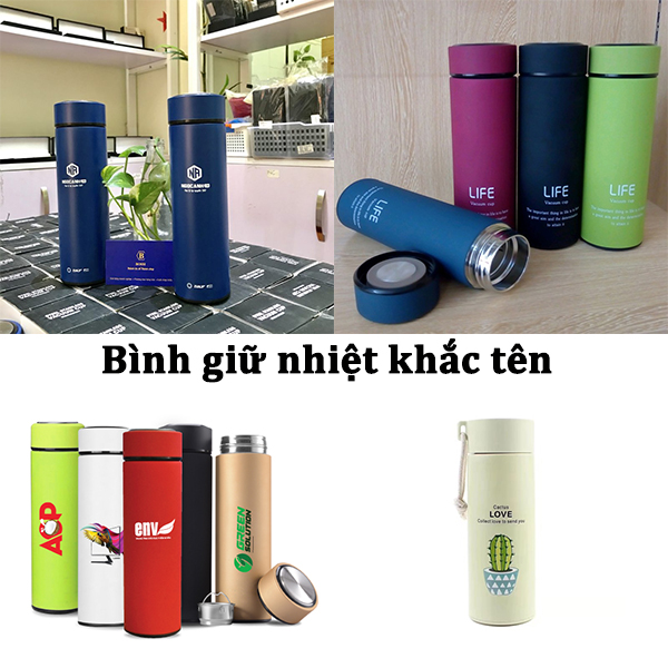 bình giữ nhiệt khắc tên
